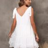 Lace Up Polyester Beach Dress - Image 2