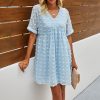 Mini Slim Chiffon Elegant V-Neck Dress - Image 2