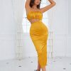 Strapless Zipper Sleeveless Semi Formal Dress - Image 4