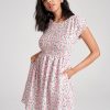 Shirred Criss-cross Open Back Tie Floral Print Pocket Dress - Image 6