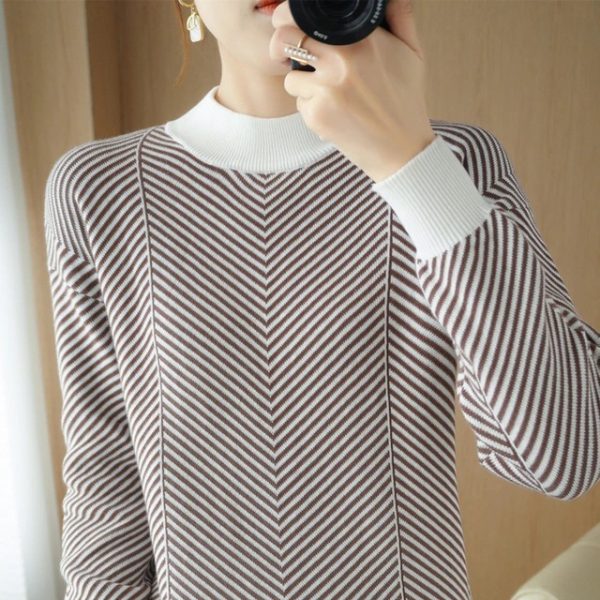 Fashion Pullover Cotton Sweater - Image 2