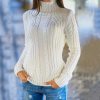 Pullover High-Neck Knitted Fashion Sweater