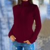 Pullover High-Neck Knitted Fashion Sweater - Image 6