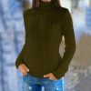 Pullover High-Neck Knitted Fashion Sweater - Image 4