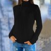 Pullover High-Neck Knitted Fashion Sweater - Image 3
