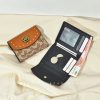 Retro Contrast Color Multi-Functional Short Wallet - Image 3