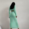Solid Color Camisole And Long Sleeve Dress Two Piece Set - Image 5