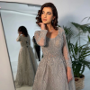 Luxury Full Lace Crystal Wedding Party Maxi Dresses - Image 3