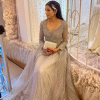Luxury Full Lace Crystal Wedding Party Maxi Dresses - Image 8