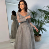 Luxury Full Lace Crystal Wedding Party Maxi Dresses - Image 2