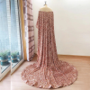 Elegant Luxury Sequined Off-Shoulder Shawl Evening Party Maxi Dress - Image 8