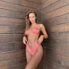 Halter Brazilian Bikini Set Pleated Swimwear Beach Wear Bathing Suit - Image 7