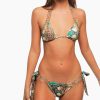 Lycra Luxury Metal Thong Push Up Bathing Suit