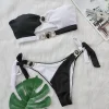 Rhinestone Push Up Two Pieces Bathing Suit Beachwear - Image 5