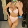 Solid Thong Halter Underwire Push Up Bathing Suit Bikini Set - Image 14