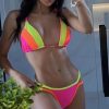 Trendy High Cut Thong Bandage Bathing Suit Beachwear - Image 3