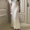 Female Women Dresses Long Vestido Maxi Party Vintage Beach Bodycon Prom Sexy Y2K Robe Knitted Slim - Image 4