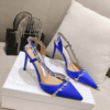 Pointed Toe Stiletto Rhinestone Women Sandals Summer New Luxury Comfortable Slingbacks - Image 2
