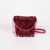 Silver Glitter Pu Leather Tassels Clutch Bag With Chain Trendy Luxury Bling Crossbody Shoulder Handbags And Purse Mini Bags - Image 2