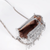 Silver Glitter Pu Leather Tassels Clutch Bag With Chain Trendy Luxury Bling Crossbody Shoulder Handbags And Purse Mini Bags - Image 4