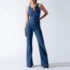 Casual Backless Heart Cutout Slim One-Piece Outfits Bodycon Jumpsuit - Image 9