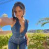 Casual Backless Heart Cutout Slim One-Piece Outfits Bodycon Jumpsuit - Image 6