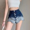 Casual Multiple Buckle Contrast Stitching Short Booty Shorts - Image 5