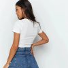 Casual Ribber O-Neck High Stretch Knit Crop Top - Image 6