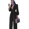Casual Shirt Collar Polyester Two-Piece Suit Jumpsuits - Image 4