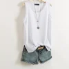 Cotton and Linen Camisole I-shaped Sleeveless Outerwear Loose Top - Image 5
