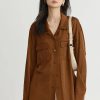 Elegant Satin Butterfly Button Office Loose Shirt - Image 6