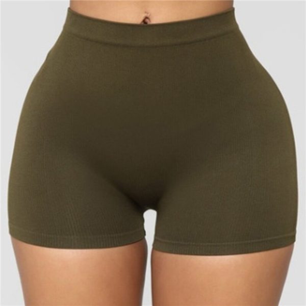 Newly Women Shorts Fashion Solid Color Slim Skinny Shorts Casual High Waist Shorts For Female Plus Size - Image 3