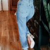 Ripped Jeans For Women High Rise Straight Cotton Bottom - Image 3