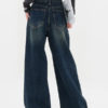 Straight Jeans For Women Vintage High Rise Wide Leg Bottoms - Image 2