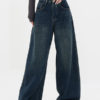 Straight Jeans For Women Vintage High Rise Wide Leg Bottoms