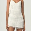 Dance Clothes Hip Scarf Tassel Ballroom Samba Fringes Competition Performance Slip Dress - Image 9
