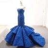 Simple Style Mermaid Wedding Dress Strapless Ruffles Bridal Gown - Image 6