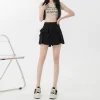 Bow Irregular Mini Skirts High Waisted Slim Slit A-line Skirt Shorts Sweet Girl Casual All-match - Image 2