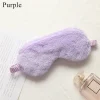 Comfortable Sleep Mask Super Soft Adjustable Rabbit Plush Eye Masks for Sleeping Shift Work Naps - Image 2