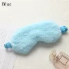 Comfortable Sleep Mask Super Soft Adjustable Rabbit Plush Eye Masks for Sleeping Shift Work Naps - Image 3