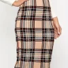 Printed Slim Pencil Pants Chic High Waist Slim Pencil Skirts Fashion Elegant Back Zip Up Midi Skirts - Image 4
