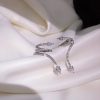 1PC Zircon Snake Clip Earrings - Image 5