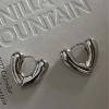Irregular Triangle Pleated Lava Retro Earrings - Image 3