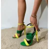 Buckle Strap Stiletto High Heels Open Toe Banquet Party Shoes Sandals - Image 4