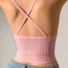Casual Backless Ribbed Brassiere Comfortable Tanks Top - Image 11