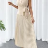 Casual Cross-Border Turn-Down Collar Jacket Long Pleated Skirt Suit - Image 4
