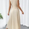Casual Cross-Border Turn-Down Collar Jacket Long Pleated Skirt Suit - Image 6