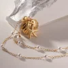 Casual Pearl Shell And Starfish Style Necklace Jwelery - Image 8