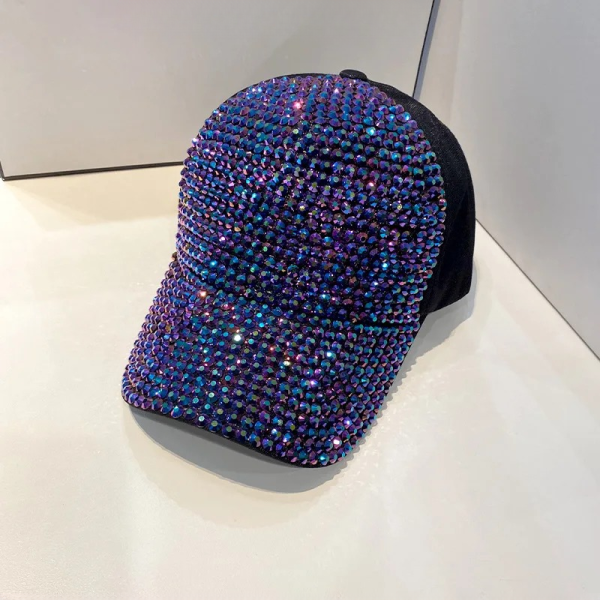 Casual Rhinestone Acrylic Baseball Street Hiphop Hats - Image 7