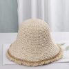 Casual Straw Panamas UV Protection Sun Visor Beach Hat - Image 4